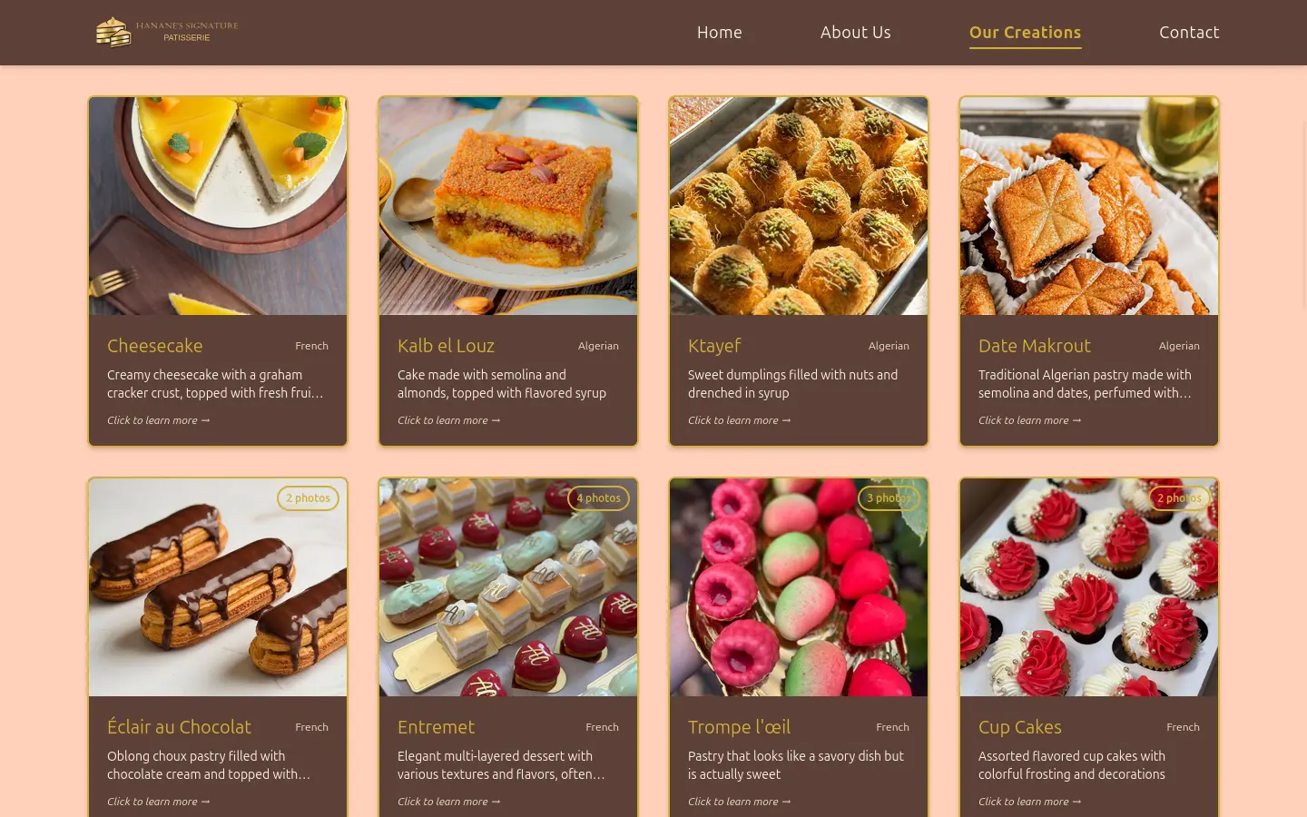 Hanane's Signature Patisserie